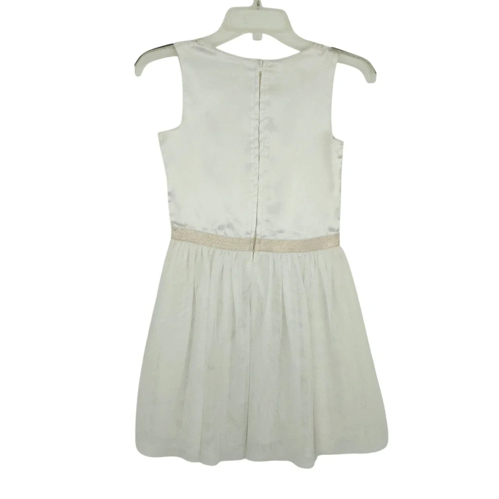 Children's Place  Gold And Ivory Sleeveless Dress Size 10 Girls Kids, Sequins